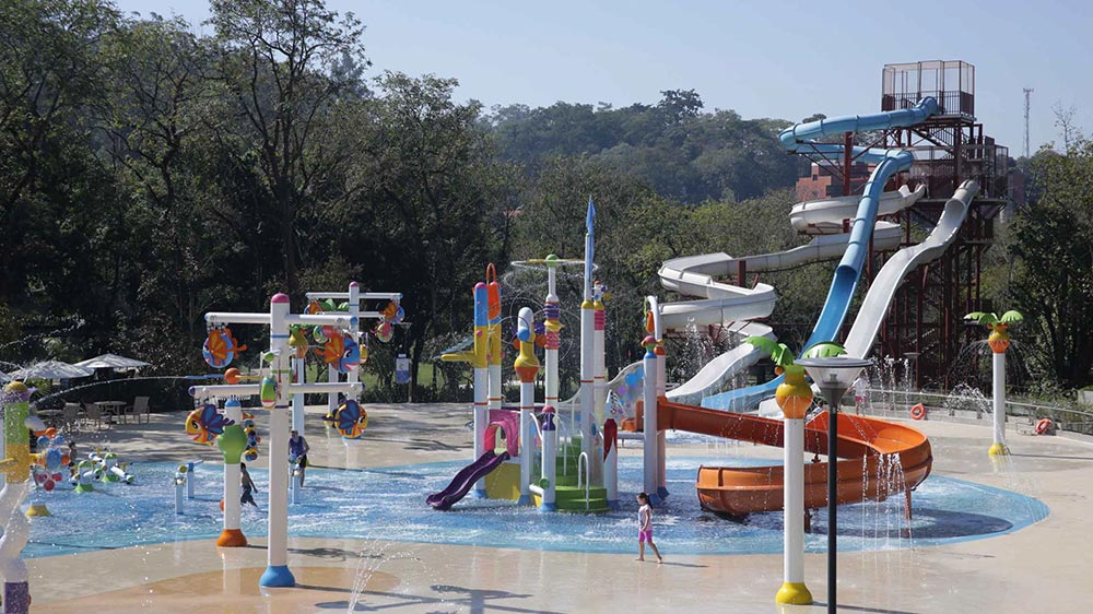 Novo parque aquático infantil do Grande Hotel São Pedro.