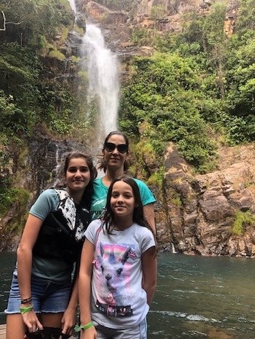 Cachoeira Serra Azul Nobres MT família