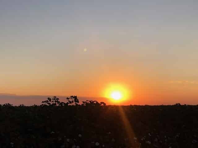 Por do sol na chapada